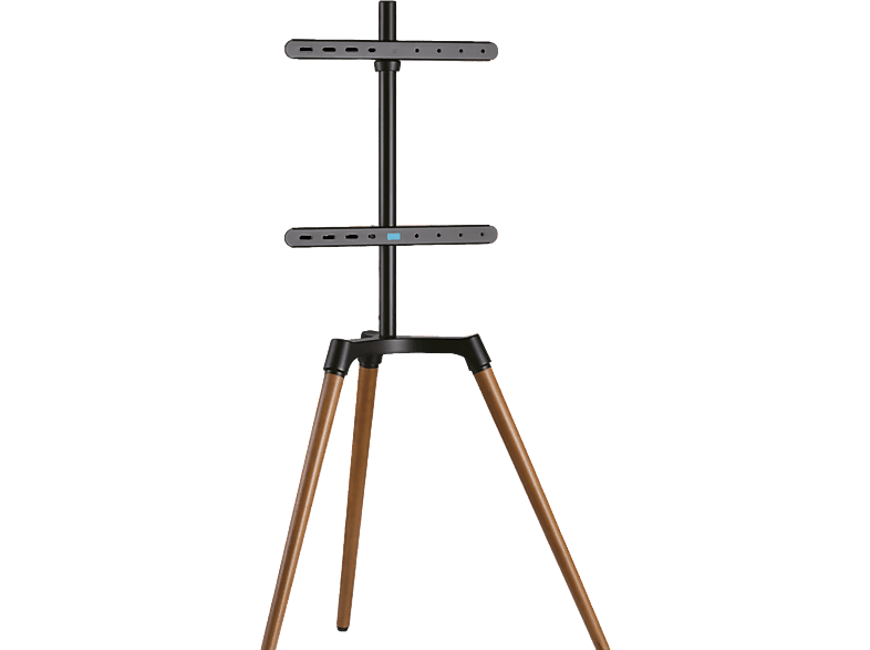 ISY ITV-700 TV Standfuß, max. 65 Zoll, Schwarz / Holzfarben