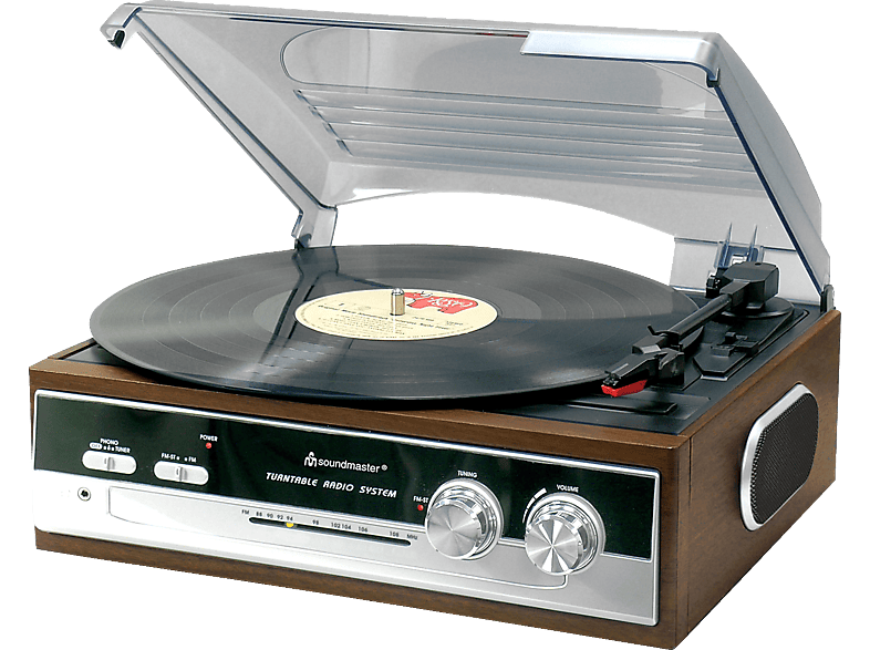 Soundmaster PL186H Plattenspieler mit Radio