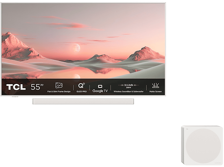 TCL 55A300 PRO TV Qdled, 55", UHD 4K