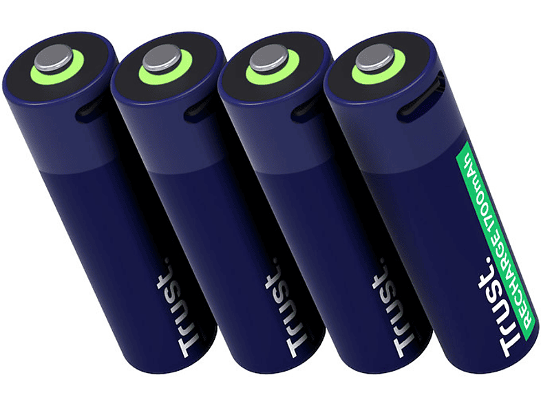 Trust Baterie akumulatory AA USB-C 4 sztuki – zdjęcie 2