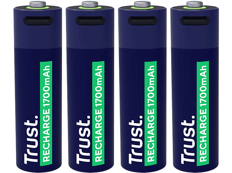 Trust Baterie akumulatory AA USB-C 4 sztuki – zdjęcie 3