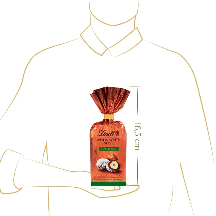LINDT Weihnachtsnüsse Haselnuss Karamellisierte Haselnüsse