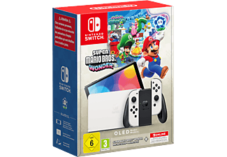 NINTENDO Switch (OLED modell), fehér + Super Mario Bros. Wonder + 12 hónapos Nintendo Switch Online előfizetés