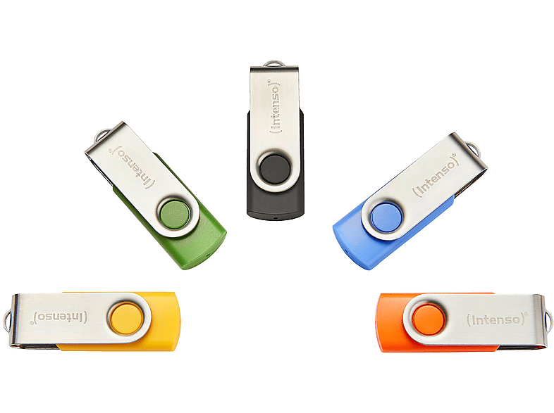 Thumbnail - INTENSO USB-Stick 5er Pack Speicherstick, 32 GB, 28 MB/s, Bunt