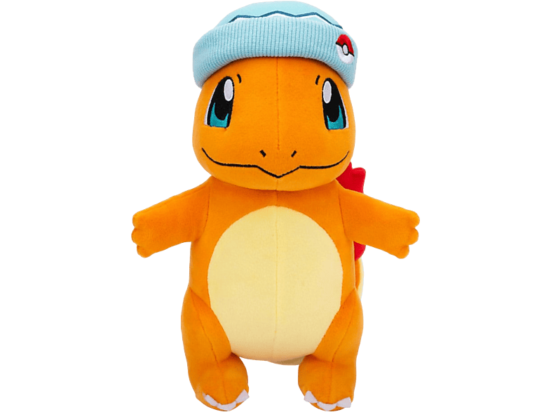 Jazwares Pokémon Pluche Knuffel - Charmander Met Hoed 20 Cm