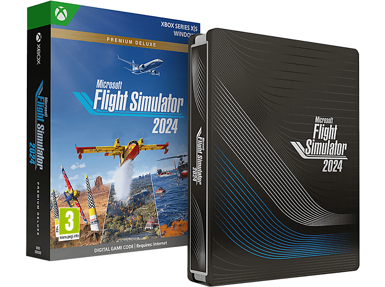 MediaMarkt, Microsoft Flight Simulator 2024: Premium Deluxe, Steelbook Edition Xbox Series X S & Windows Pc [Italienisch], Gaming & VR, Xbox, Xbox Series X Games, EP2-18862