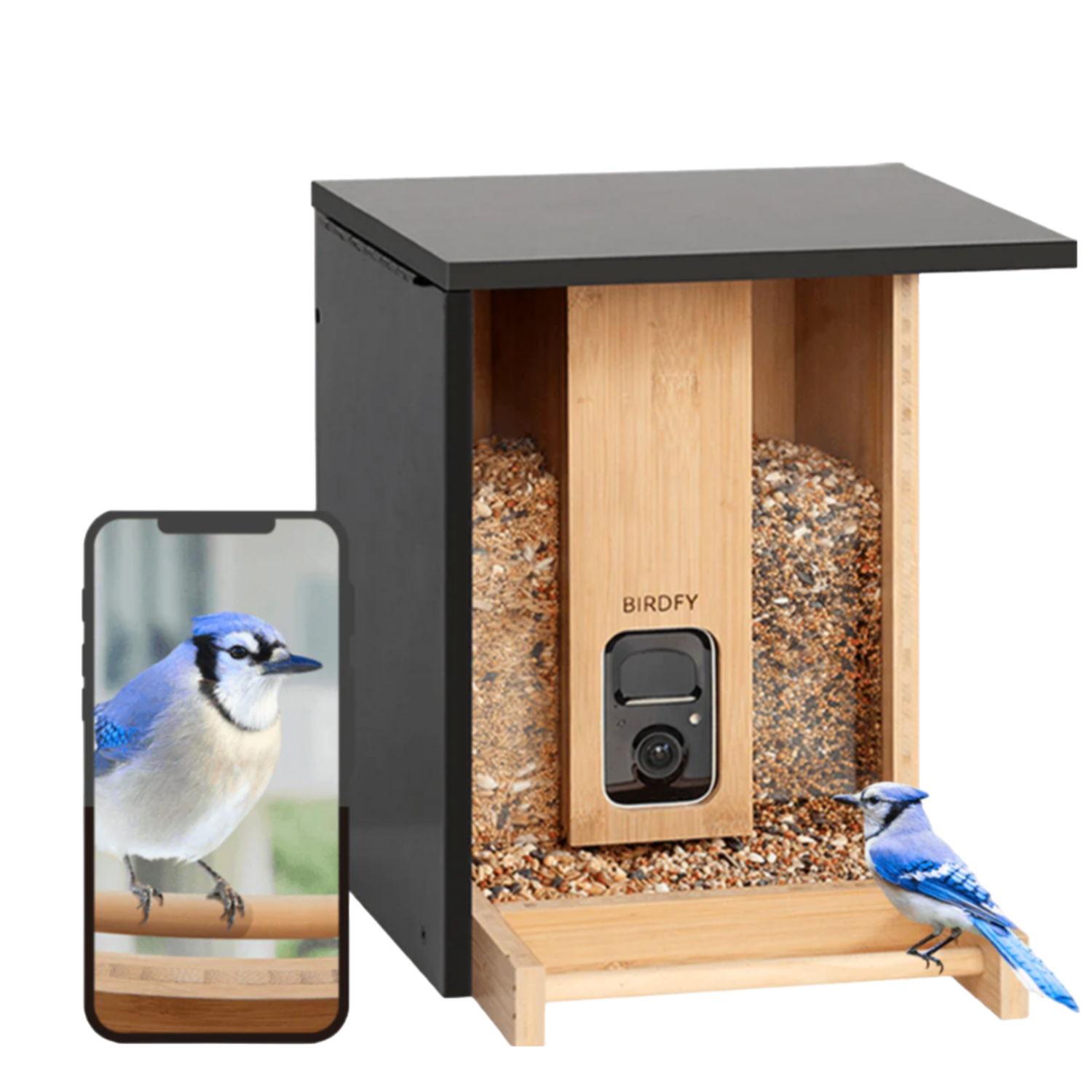 Birdfy Vogelvoederhuisje Met Camera En Zonnepaneel Ai Bamboo 7 Days Camera
