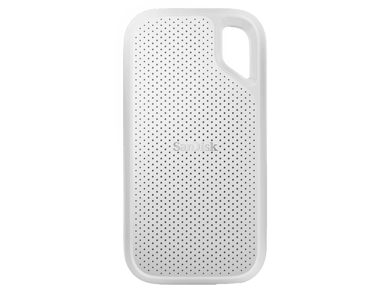 SanDisk Extreme Portable SSD, 2.5, Hasta 1050 MB/s, NVMe, USB 3.2, IP65, Blanco