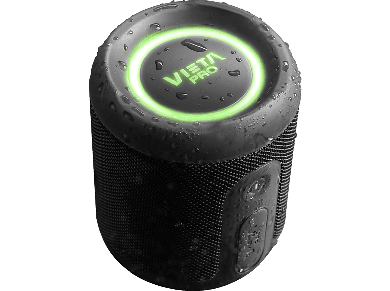 Altavoz inalámbrico – Vieta Easy 4, 25 W, Bluetooth, 13 h Autonomía, IPX7, Conexión dual, Negro