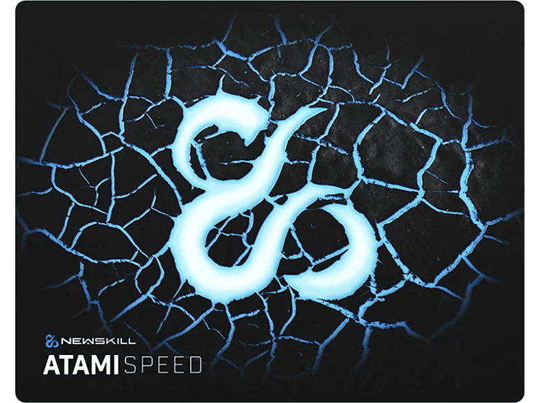 Alfombrilla gaming - Newskill Atami Speed, Microfibra, 46x36 cm, Negro