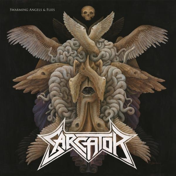 Albumcover mit dunklem Hintergrund. Enthält einen Schädel mit Flügeln und ein Bandlogo "SARGATOR".