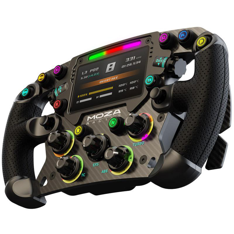 MOZA RACING FSR Highend Formel (28 cm), Lenkrad, Schwarz