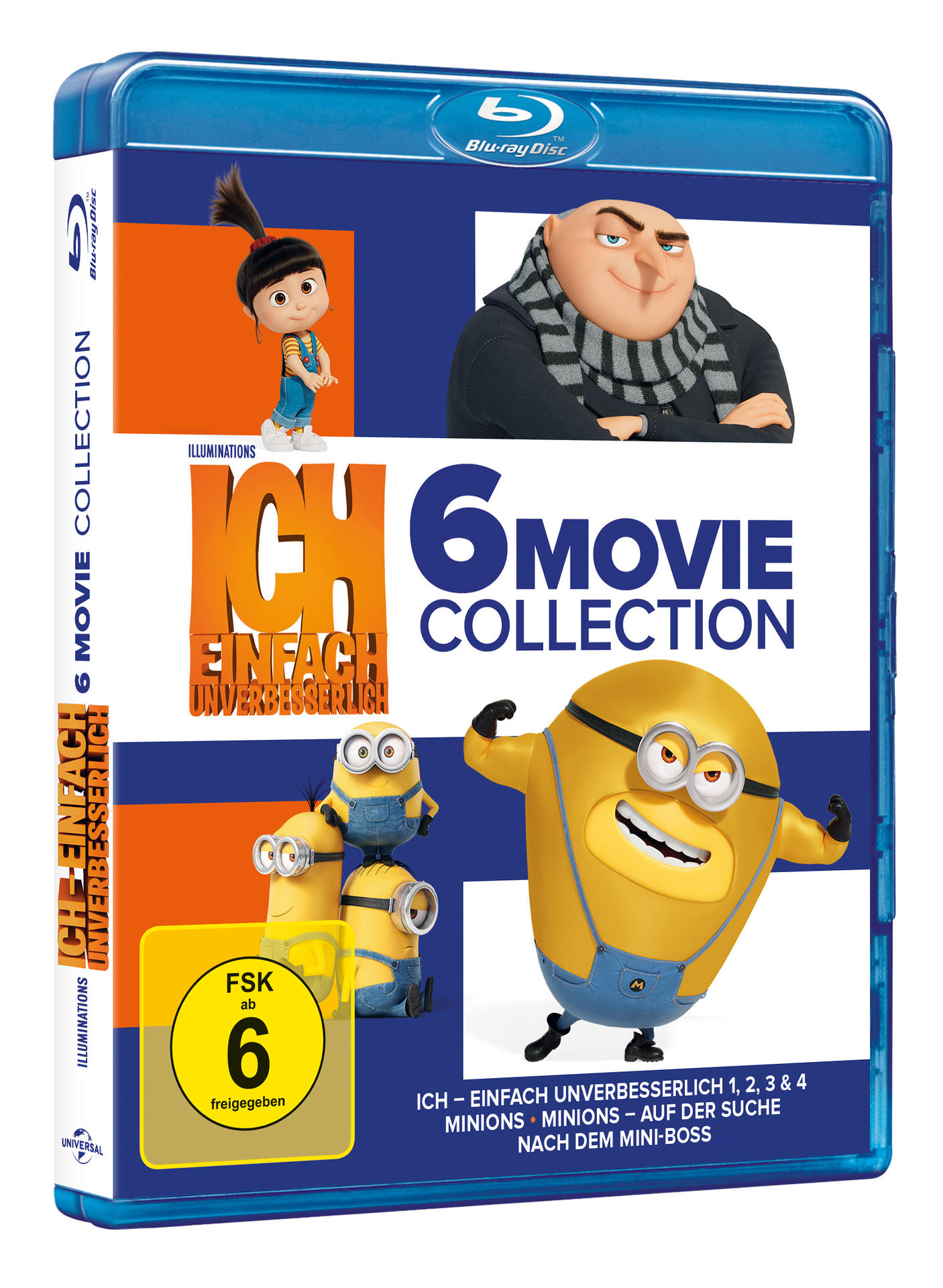 Eine Blu-ray Disc-Hülle mit dem Filmtitel 'Ich - Einfach Unverbesserlich' (Despicable Me).