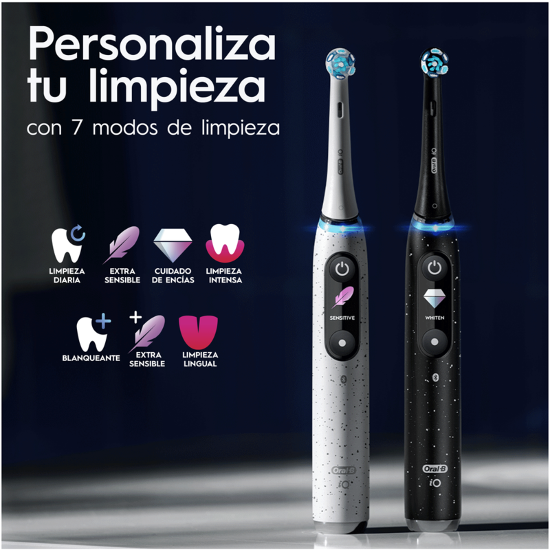 Cepillo eléctrico Oral-B iO 10, Guía a tiempo real, Modos