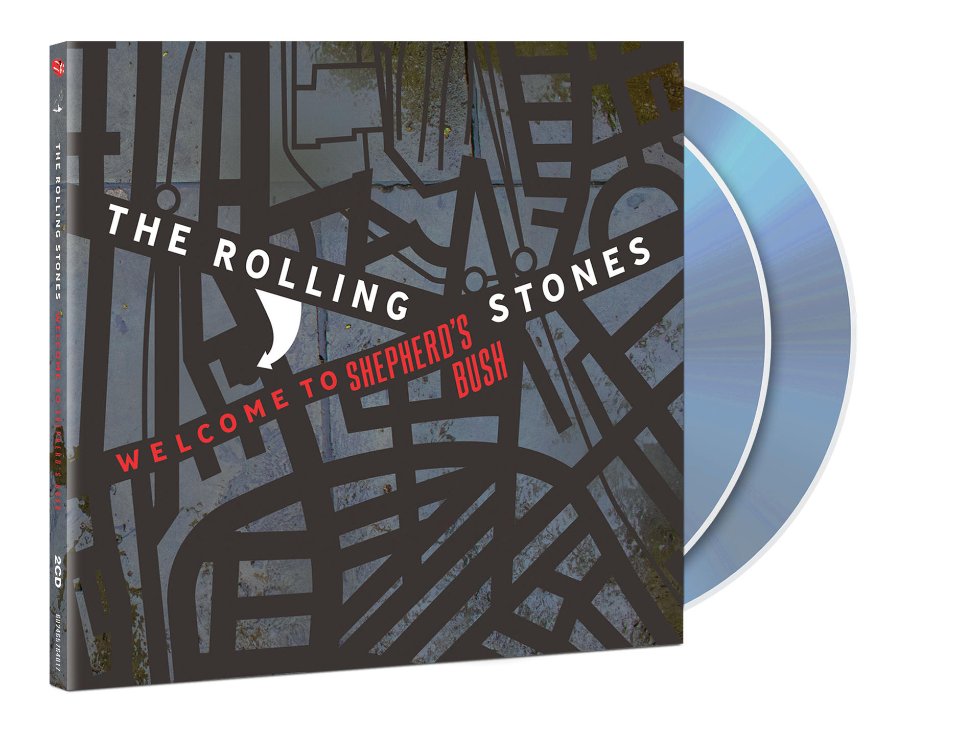 CD-Hülle mit zwei CDs. Text: The Rolling Stones, Welcome to Shepherd's Bush.