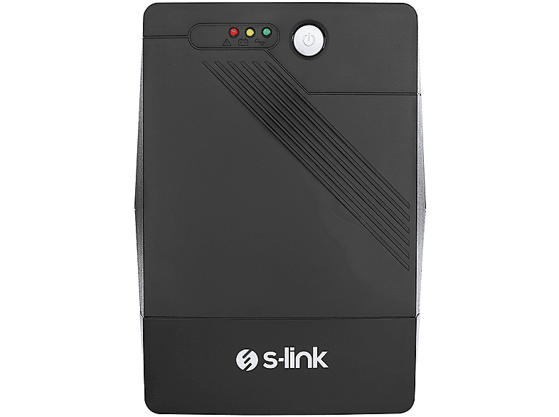 S-LINK Might U100 1000VA 12V7Ah*2 600W Line-Interactive Kesintisiz UPS Güç Kaynağı Siyah_0