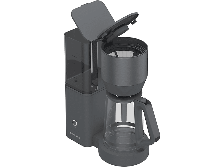 GRUNDIG KM 7340 Kaffeemaschine Dark Inox