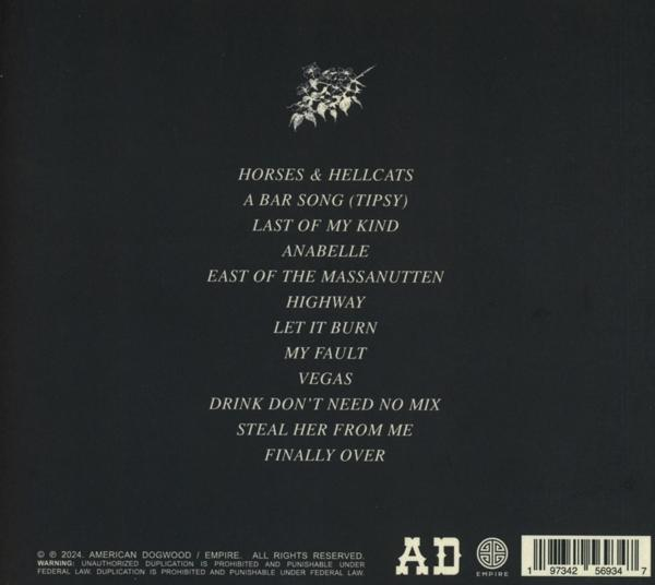 Die Rückseite eines Musikalbums mit Titelliste und Künstlerinformationen.