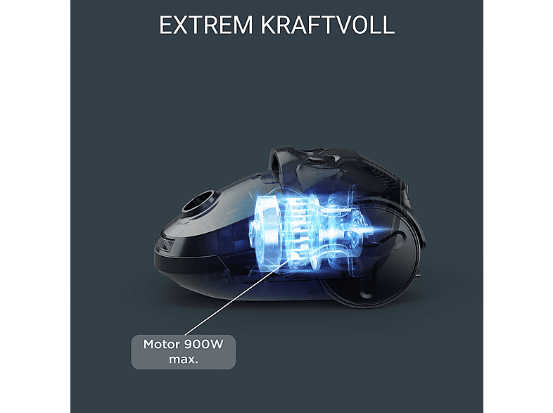 ROWENTA RO3957 Compact Power Parkett Staubsauger, maximale Leistung: 900 Watt