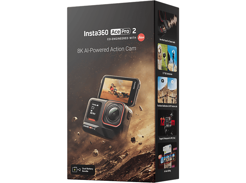 Insta360 Bundle Actioncam Ace Pro 2 Dual Battery Zwart (2007160888)