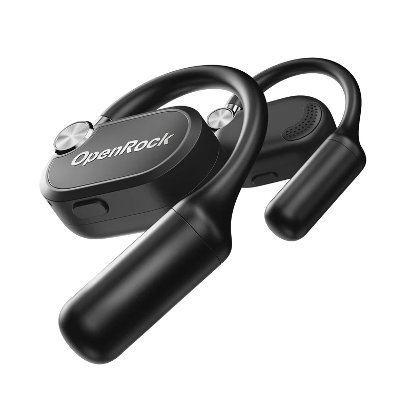 Schwarze OpenRock-Kopfhörer mit markantem Over-Ear-Design.