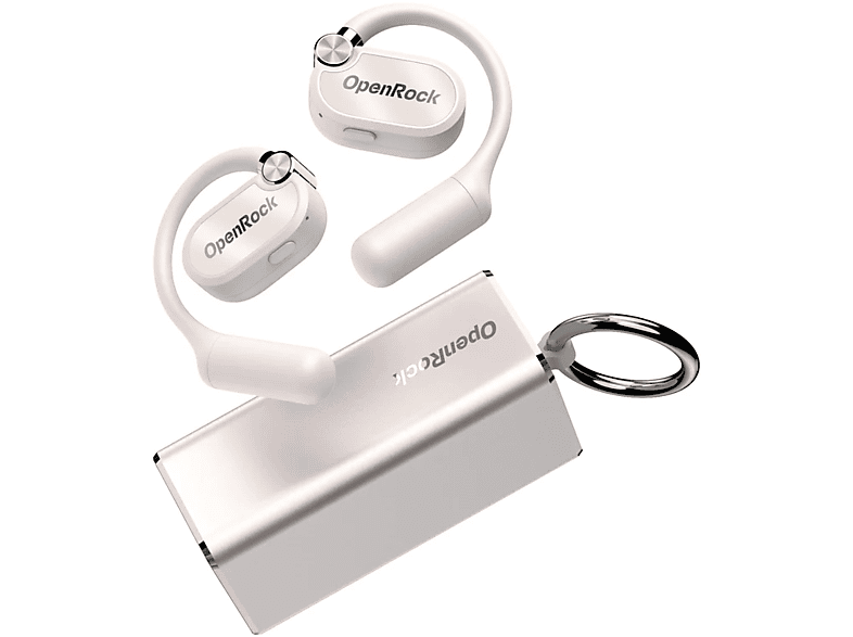 OneOdio OpenRock X Open-Ear Air Conduction Sport Earbuds, Gold White; True Wireless Kopfhörer