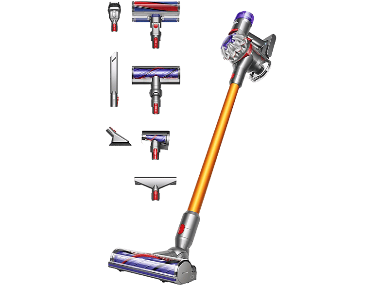 DYSON V8 Absolute Şarjlı Dikey Süpürge Gümüş Sarı_0