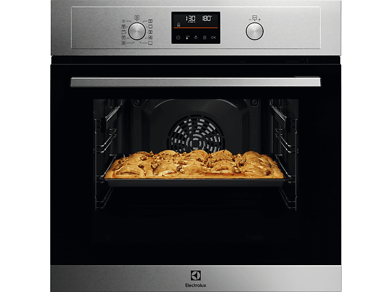 ELECTROLUX EOH4P56BX, Multifunción, Pirolítico, 65 l, Función Grill, Inox antihuellas