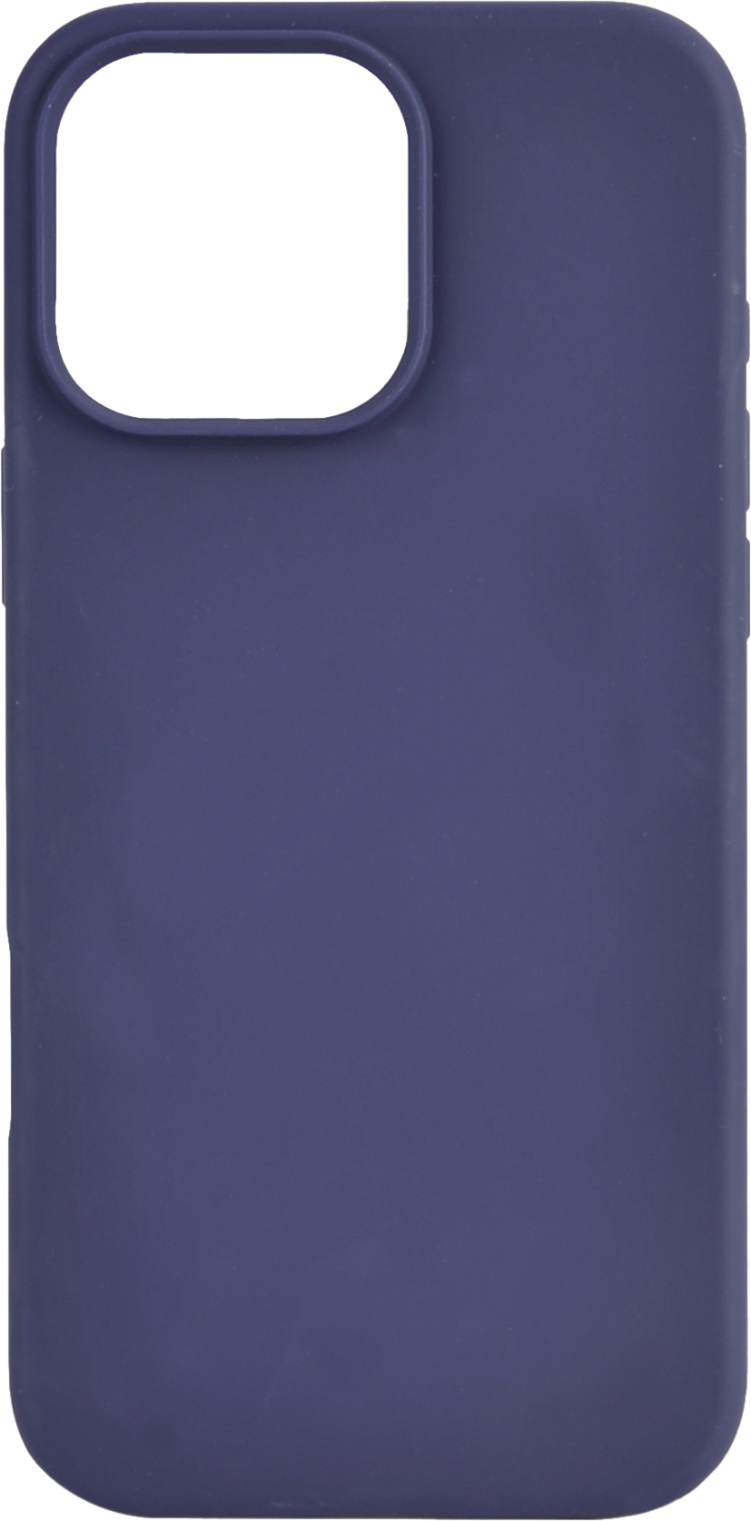 Une coque de téléphone bleu marine. Elle est élégante et simple, avec une découpe pour l'appareil photo.