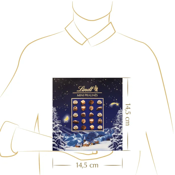 LINDT MINI PRALINÉS Assortiert Weihnachtszauber