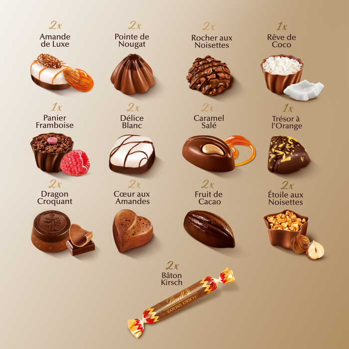 LINDT CONNAISSEURS Pralinés