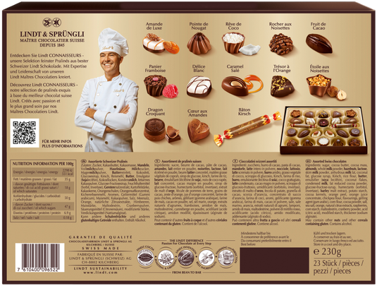 LINDT CONNAISSEURS Pralinés