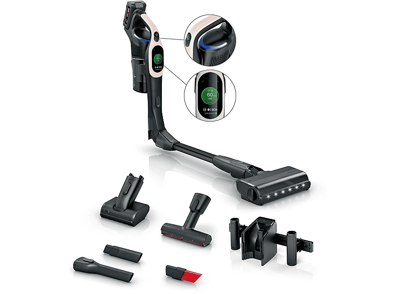 Bosch Unlimited 10 BBS1041RBA 80min Wymienny akumulator Mini elektroszczotka