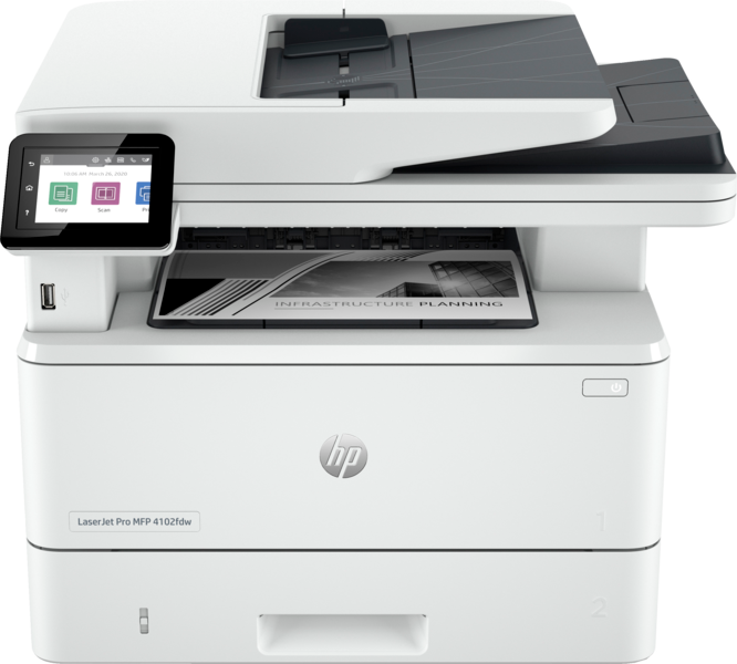 HP LaserJet Pro 4102DW multifunkciós MONO DUPLEX WiFi/LAN lézernyomtató (2Z622F)