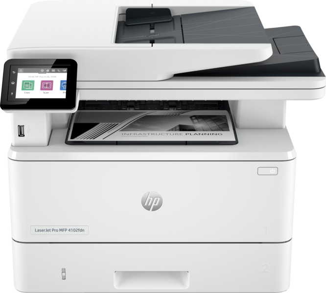 HP LaserJet Pro 4102FDN multifunkciós MONO DUPLEX LAN lézernyomtató (2Z623F)