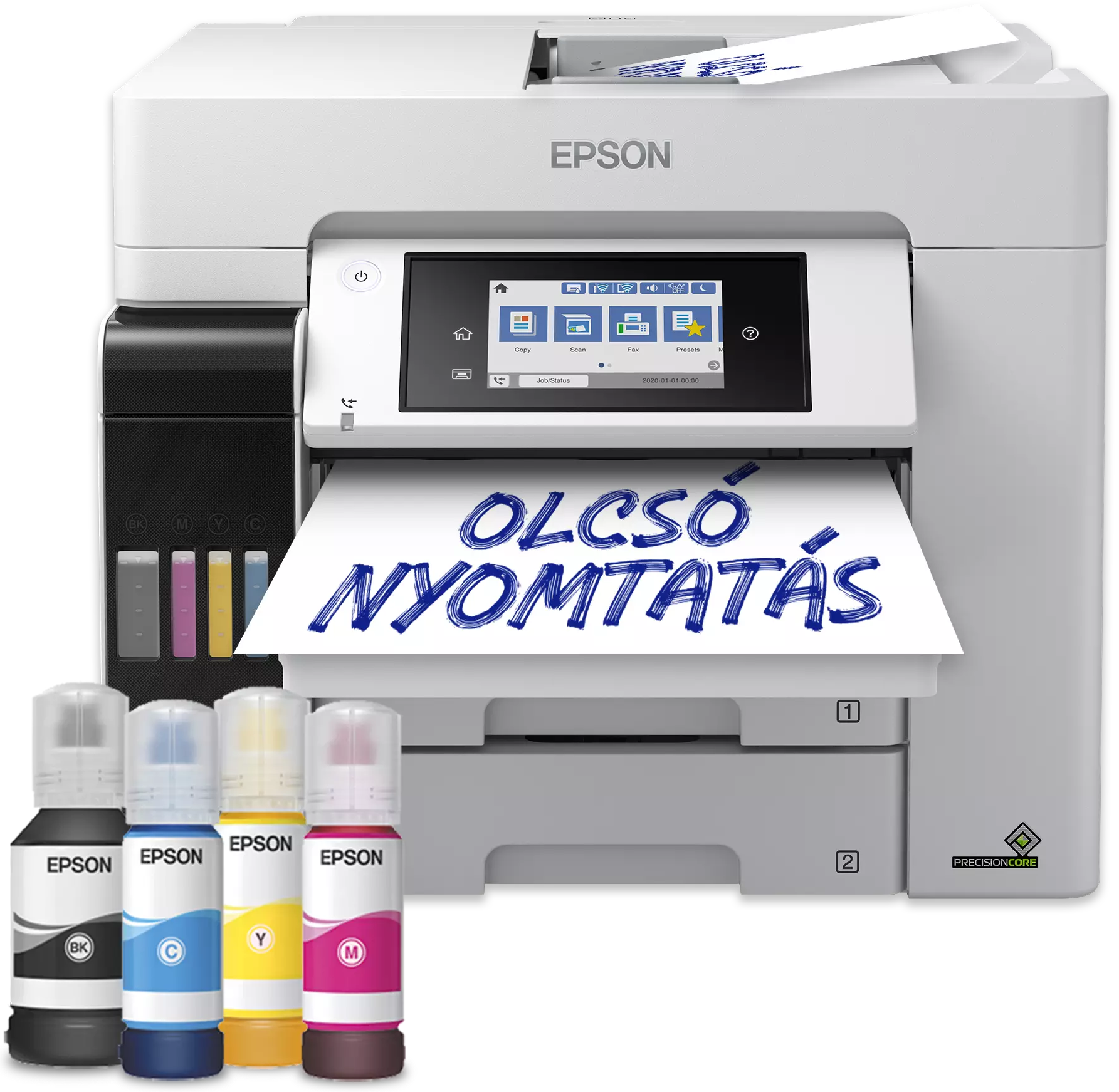 EPSON EcoTank L6580 multifunkciós színes DUPLEX Wifi/LAN külső tintatartályos tintasugaras nyomtató (C11CJ28402)