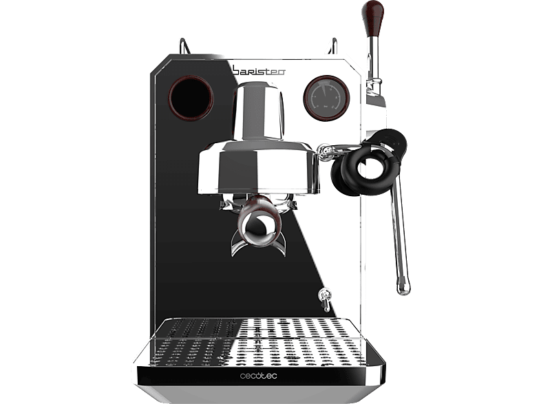 Cecotec Baristeo Intima, 15 bares, 1850 W, Depósito 1.7 litros, Salida doble de café, Vaporizador, Sistema Thermoblock, Grey