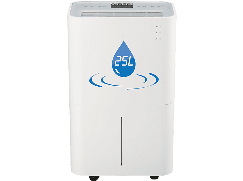Jocel JDE002174, 4 l, 50 m², Eliminación de humedad 25L/día 30º C, Ventilador 2 velocidades, Blanco