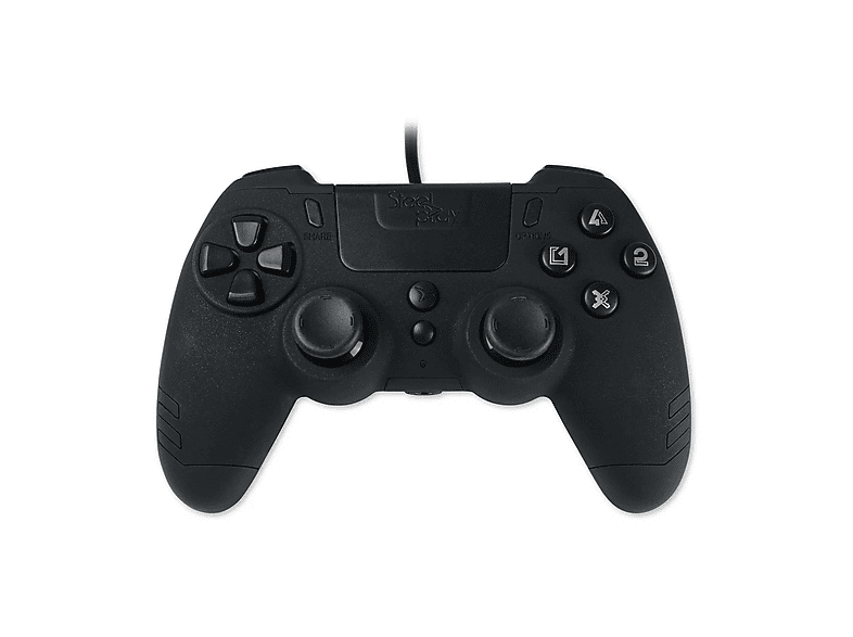 Kontroler STEELPLAY Slimpack Black do konsoli PS4/PC