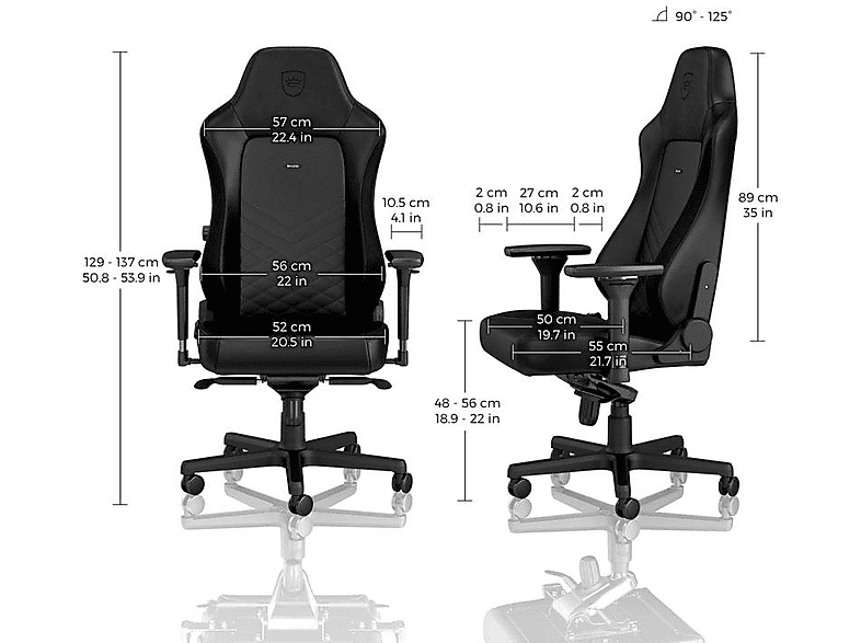 Thumbnail - NOBLECHAIRS HERO Gaming Stuhl, Schwarz