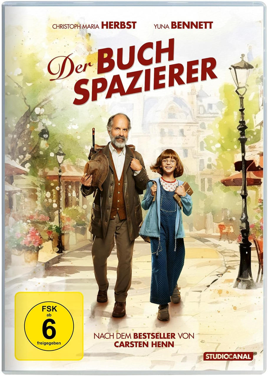 Filmcover: Mann und Mädchen gehen auf einer Straße, französischer Titel.