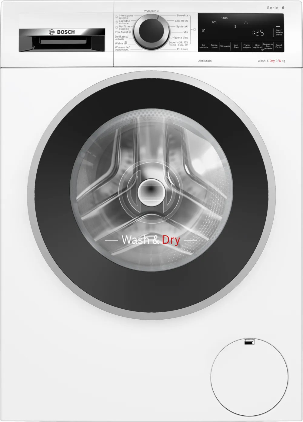 Pralko-suszarka BOSCH WNA144EEPL 9/6 kg 1400 obr. Serie 6