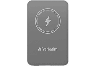 VERBATIM Charge ´n´ Go vezeték nélküli mágneses powerbank, 5000 mAh, szürke (32244)