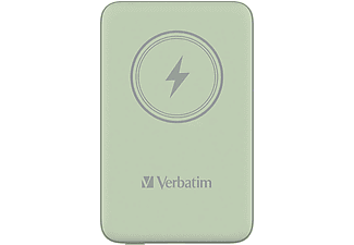 VERBATIM Charge ´n´ Go vezeték nélküli mágneses powerbank, 10000 mAh, zöld (32246)