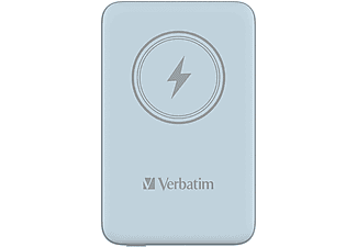 VERBATIM Charge ´n´ Go vezeték nélküli mágneses powerbank, 10000 mAh, kék (32247)