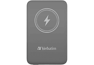 VERBATIM Charge ´n´ Go vezeték nélküli mágneses powerbank, 10000 mAh, szürke (32249)