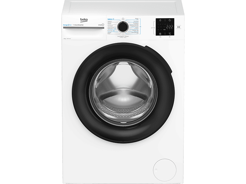 Beko Bm3wft3841w Voorlader Wasmachine 8 kg
