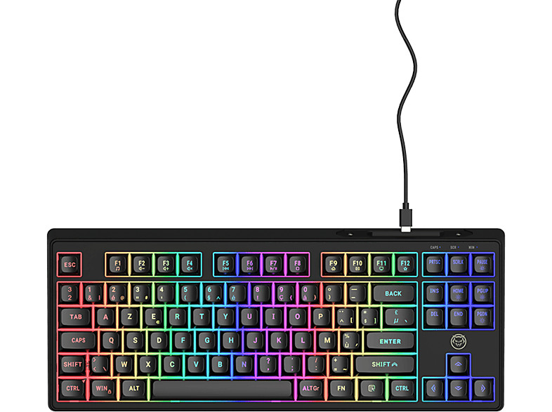 Qware Gaming-toetsenbord Jacksonville Tkl Membrane Azerty Zwart (qw Gmk-6500be)