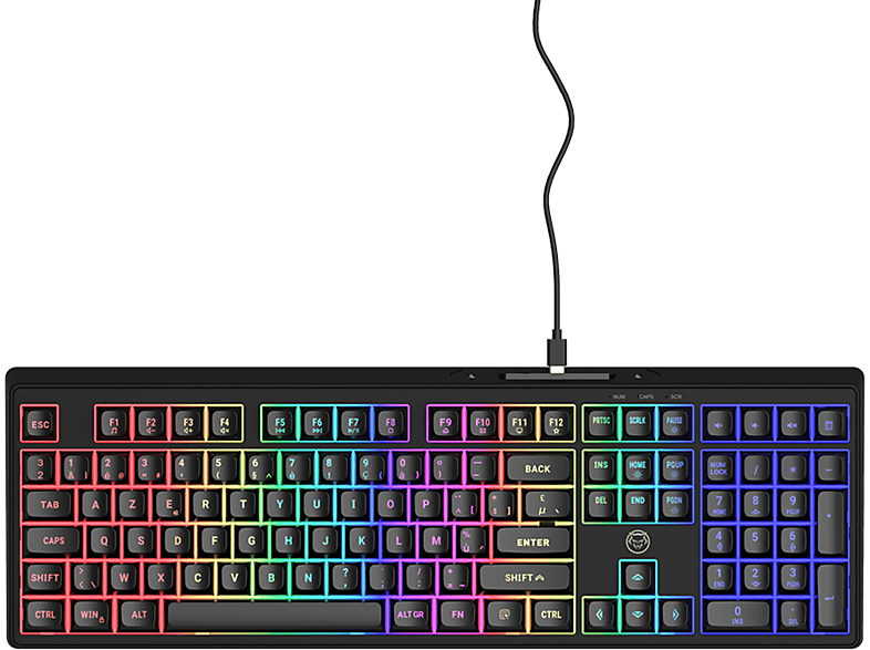 Qware Gaming-toetsenbord Philadelphia Azerty Zwart (qw Gmk-6550be)