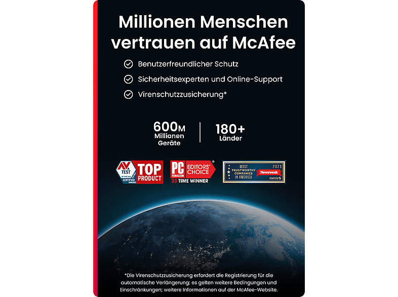 Thumbnail - McAfee+ Advanced Familie, Antivirus und Internet-Sicherheitssoftware für eine unbegrenzte Anzahl an Geräten, 1-Jahres-Ab...